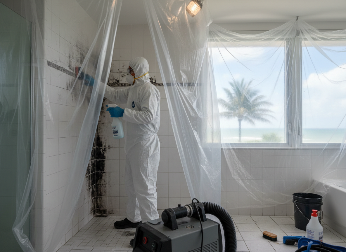 bathroom mold removal service in Surfside